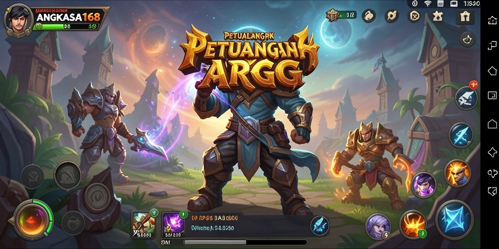Tangkapan layar gameplay ARPG ANGKASA168 yang mendebarkan.