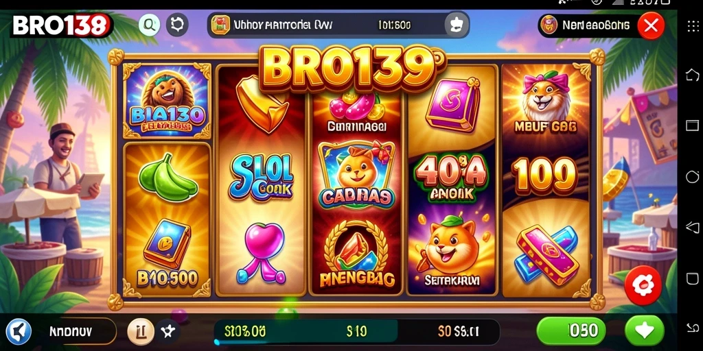 Screenshot menampilkan gameplay Slot yang seru dan mengasyikkan di BRO138.