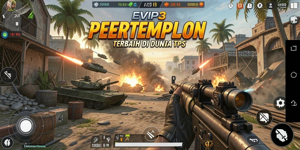 Gameplay seru dan mendebarkan di EVIP3 dengan pertempuran intens.