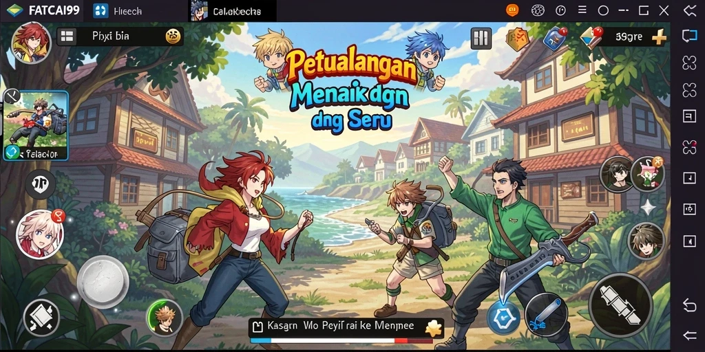Tampilan gameplay seru dalam game Anime FATCAI99.