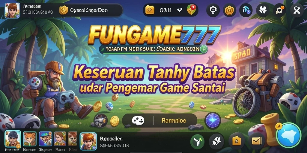 Tampilan gameplay FUNGame777 yang penuh warna dan interaktif.