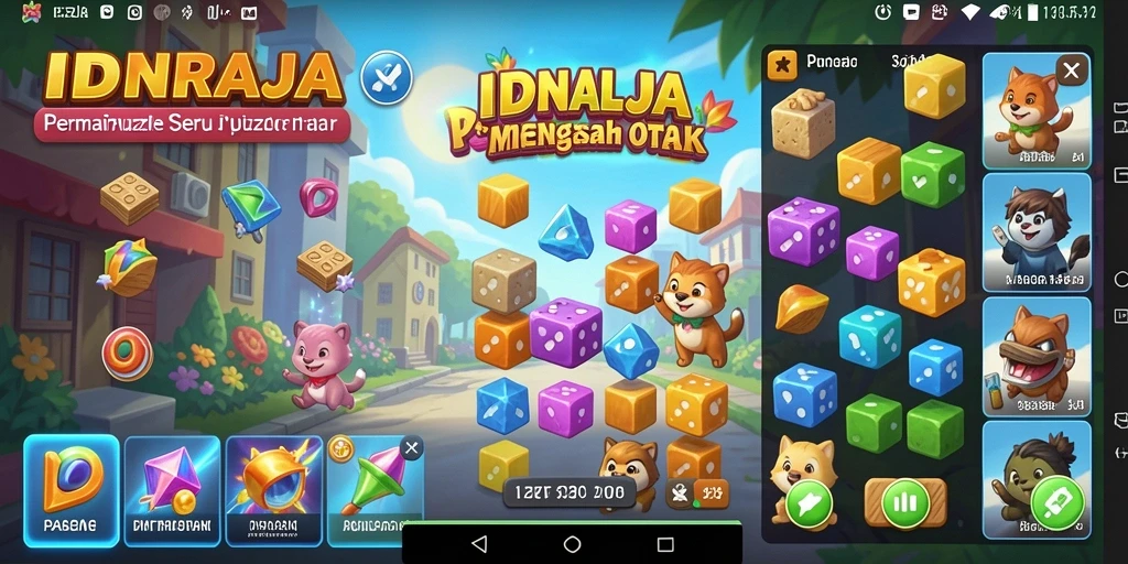 Tampilan gameplay menantang dan menarik dari IDNRAJA.