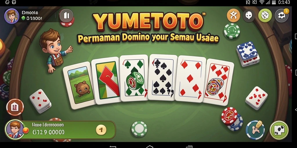 Tampilan seru gameplay YUMETOTO dalam permainan Domino.